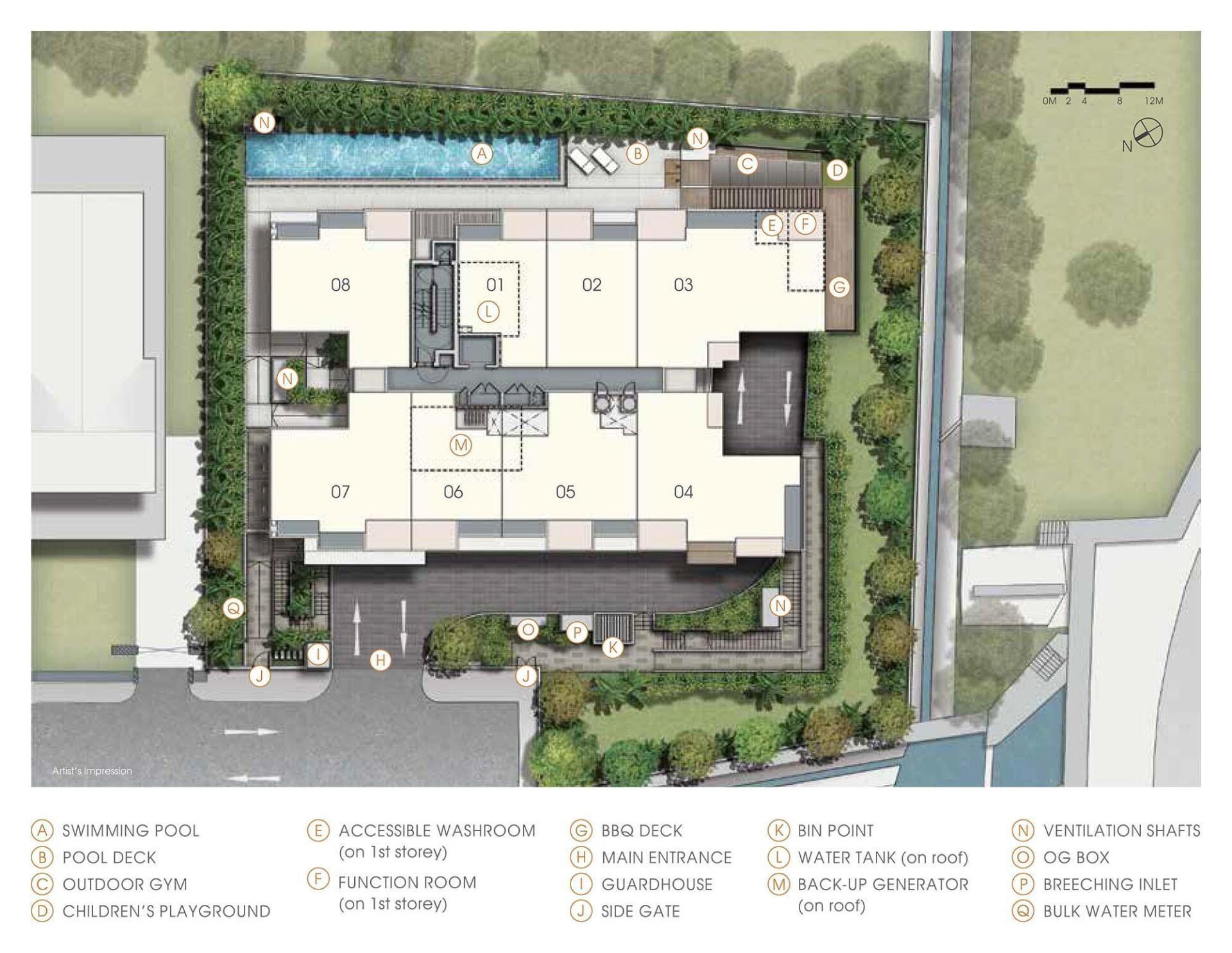 Jervois Treasures Site Plan